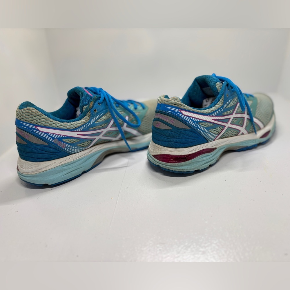 ASICS Women's Gel Cumulus 18 Blue Running Shoes size 9.5 - Picture 6 of 11